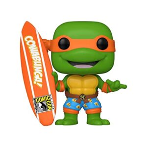 funko pop! television #1019 tmnt michelangelo with surfboard (sdcc 2020 exclusive)