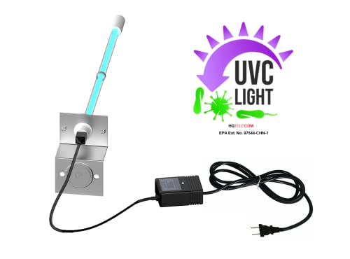 120V 14" Bulb UV Lamp Coil Cleaner for A/C HVAC with Germicidal Bulb and Magnet - Requires 120 Volts Power Input