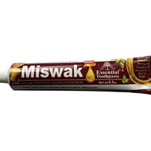 Essential Palace (Pack of 6) Organic Miswak Herbal Whitening Toothpaste - Refreshing- with Moringa Oil, Cinnamon Oil, Miswak Extract, Olive Oil & Honey- 100% Fluoride Free & Vegetable Base - 6.5 Oz