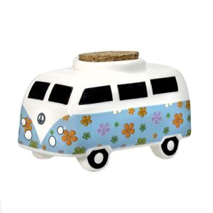 fashioncraft 88093 vintage bus stash jar, cork-lid stash container