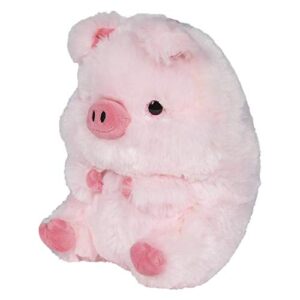 artcreativity belly buddy pig, 7 inch plush stuffed pig, super soft and cuddly toy, cute nursery décor, best gift for baby shower, boys and girls ages 3+