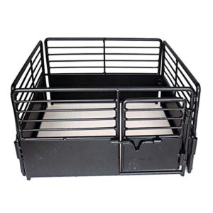 little buster toys brown priefert horse stall - perfect for stalling your favorite quarter horse