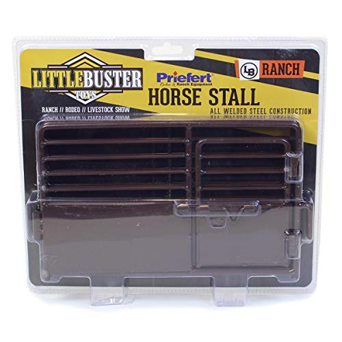 Little Buster Toys Brown Priefert Horse Stall - Perfect for stalling Your Favorite Quarter Horse