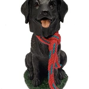 Animal Den Black Lab Dog Bobblehead Figure for Car Dash Desk Fun Accessory