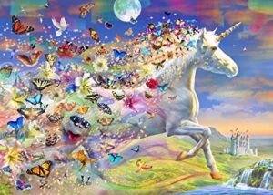unicorn butterfly jigsaw puzzles 1000 pieces for adults 500 pieces art project for home wall decor 20.5 x 14.9 inch