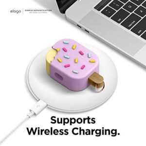 elago Ice Cream AirPods Pro Case with Keychain Designed for Apple AirPods PRO Case (Blueberry)