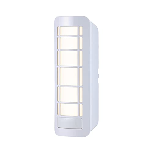 Energizer Wall Sconce, Battery Operated Modern Lamp, Nightlights, Stick Anywhere, Wireless Motion Activated LED Light Fixture for Hallway, Aisle, Kitchen, Lobby, Bathroom, 40644, White