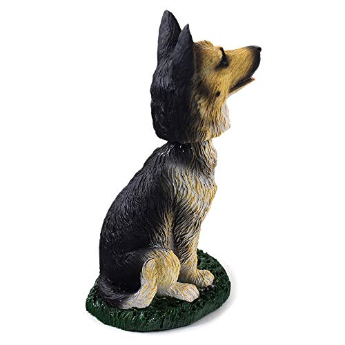 Animal Den German Shepherd Tan and Black Dog Bobblehead Figure for Car Dash Desk Fun Accessory