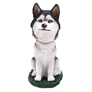 animal den siberian husky dog bobblehead figure for car dash desk fun accessory