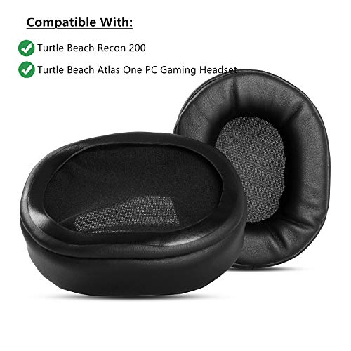 YDYBZB Upgraded Thicken Ear Pads Cushions Cups Replacement Compatible with Turtle Beach Recon 200 Atlas One PC Gaming Headset