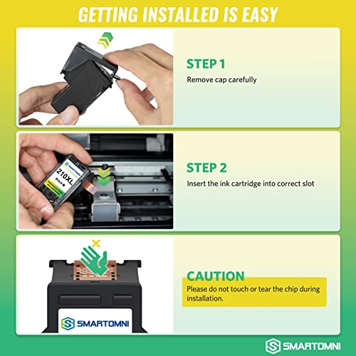 S SMARTOMNI Remanufactured PG-210XL Ink Cartridge Replacement for Canon PG 210 XL for Canon PIXMA MP495 IP2702 MP230 MP240 MP250 MP280 MP480 MP490 MP499 MX330 MX340 MX350 MX410 MX420 Printer (2 Black)