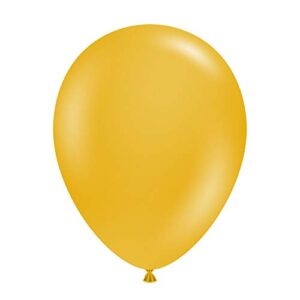 tuftex 5" mustard latex balloons, 5"