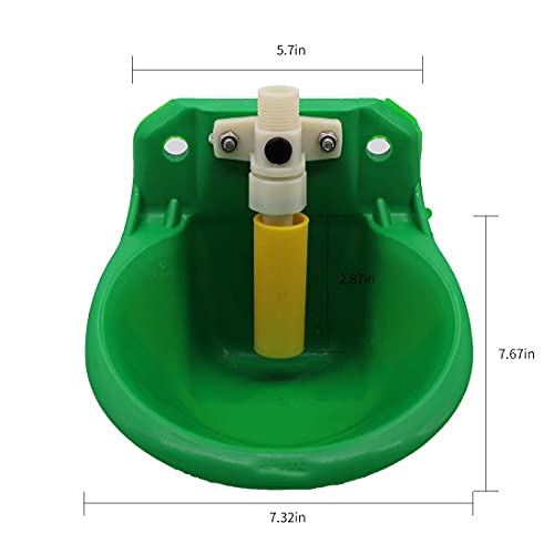 MINYULUA Plastic Sheep Water Bowls Automatic Sheep Goats Drinking Waterer Bowl Feeder Tool Automatic Stock Feeder Trough Bowl Dispenser for Pigs Horse Cattle Goat Sheep Dog