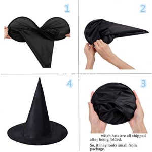 Virtue morals 16 Pieces Halloween Witch Hat Halloween Decorations Witch Hat Halloween Party Decoration Hats