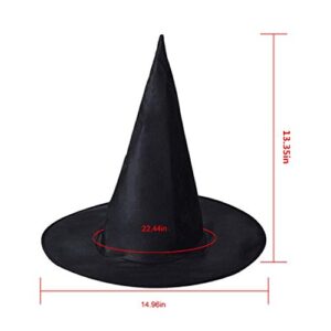 Virtue morals 16 Pieces Halloween Witch Hat Halloween Decorations Witch Hat Halloween Party Decoration Hats