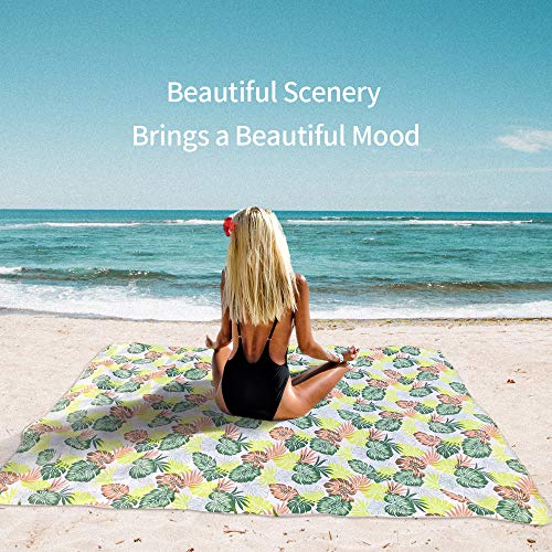 Picnic Mat,Reversible Mats,Beach Blanket,59"x 79"Large Floor Mat for 6 Adults Outdoors Rugs,Patio,Backyard,Deck,Trailer,Camping,Travelling Rugs ,Yoga,Exercise(59"x79", green01)