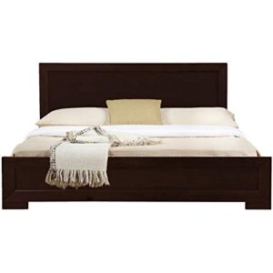 camden isle trent wooden platform bed, espresso, full