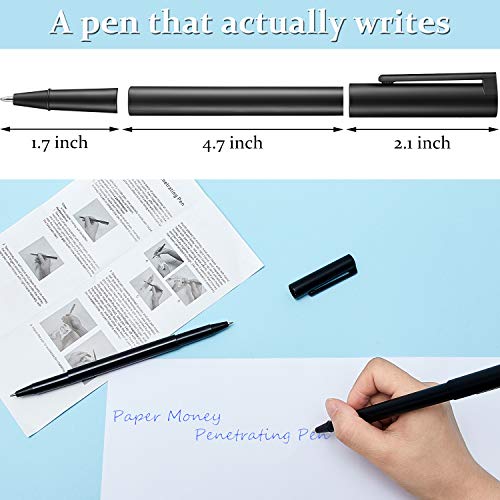 Sumind 6 Pieces Trick Pen Makers Pen Mystery Trick Pen Penetrating Pen Through Effect Trick Toy for Teens and Adults