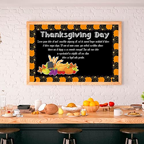 Halloween Thanksgiving Pumpkin Scalloped Border Trim for Fall Classroom Bulletin Board Decoration 36 Feet