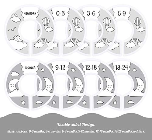 Lemonfilter 20 Pack Kids Velvet Hangers, Non-Slip Baby Clothes Hangers Space Saving Ultra Thin Toddler Children Hangers with 8 Pcs Baby Wardrobe Dividers(Beige)