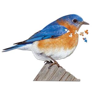 madd capp i am bluebird 300-piece bird-shaped jigsaw puzzle