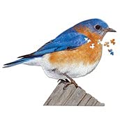 Madd Capp I Am Bluebird 300-Piece Bird-Shaped Jigsaw Puzzle