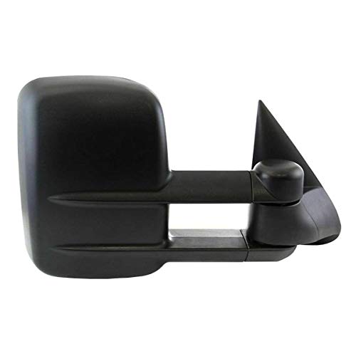 AutoShack KAPGM1321355 Passenger Towing Mirror Power Black Textured Heated Manual Folding Replacement for 2007 Chevrolet Silverado 1500 Classic Silverado 2500 HD Classic 2007 GMC Sierra 1500 Classic