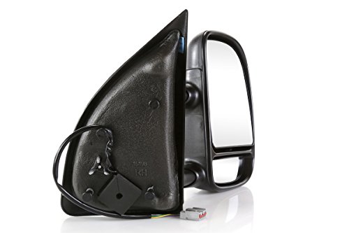 AutoShack KAPFO1321227 Passenger Towing Mirror Power Black Textured Non-Heated Manual Folding Replacement for 1999-2007 Ford F-250 Super Duty F-350 Super Duty 2000-2005 Excursion 5.4L 6.0L V8 4WD RWD