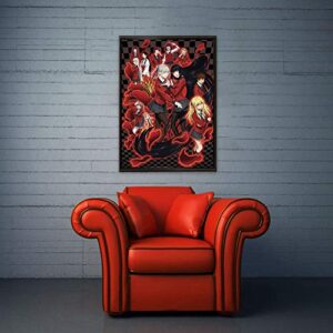 tealn Anime Jabami Yumeko Kakegurui Gambaling School Wall Poster Painting(S Multi2)