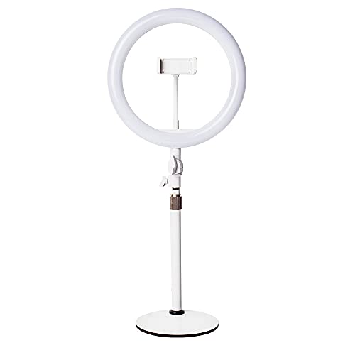 LITTIL Superstar - 10-inch USB Ring Light for Desk or Table | 3 Light Modes with Flexible Smartphone Stand | Streaming, Zoom Calls, YouTube Makeup Tutorials, Stories, TikTok, or Selfies