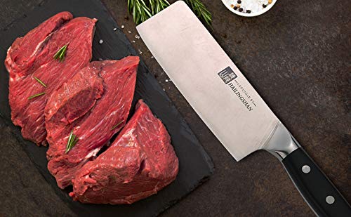 Laguiole by Hailingshan Qin Dynasty Series Usaba knife Vegetable Cleaver Kitchen Knives Pro Kitchen Knife 6 Inch High Carbon German Stainless Steel Japanese Chef's knife with Ergonomic Handle