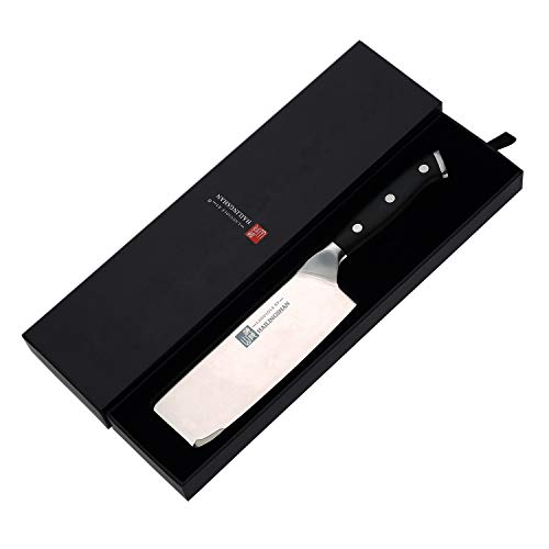 Laguiole by Hailingshan Qin Dynasty Series Usaba knife Vegetable Cleaver Kitchen Knives Pro Kitchen Knife 6 Inch High Carbon German Stainless Steel Japanese Chef's knife with Ergonomic Handle