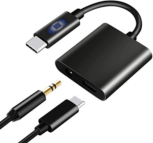 Samsung Galaxy S22 Headphone Adapter, 2 in 1 USB C to 3.5mm Audio Adapter&60W Fast Charging Adapter Compatible with Galaxy S22+/S22 Ultra/S21/S21FE/S20/Note20, iPad Pro, Google Pixel 7/7Pro/6/6Pro/5