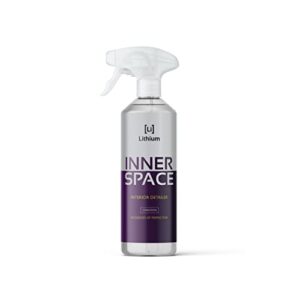lithium inner space - interior detailer, conditioner, and protectant. revives interiors and keeps them looking new - natural appearance, uv inhibitors, low sheen formula, makes surfaces healthy, not shiny.