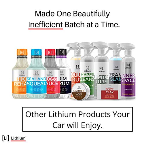 Lithium Inner Space - Interior Detailer, Conditioner, And Protectant. Revives Interiors and Keeps Them Looking New - Natural Appearance, UV Inhibitors, Low Sheen Formula, Makes Surfaces Healthy, Not Shiny.