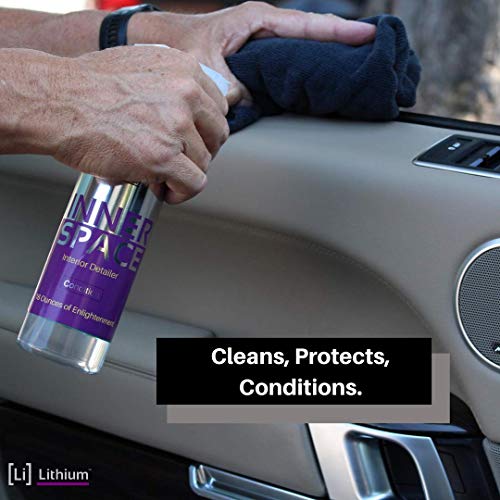 Lithium Inner Space - Interior Detailer, Conditioner, And Protectant. Revives Interiors and Keeps Them Looking New - Natural Appearance, UV Inhibitors, Low Sheen Formula, Makes Surfaces Healthy, Not Shiny.