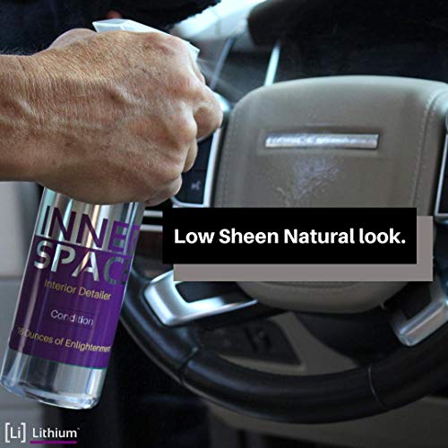 Lithium Inner Space - Interior Detailer, Conditioner, And Protectant. Revives Interiors and Keeps Them Looking New - Natural Appearance, UV Inhibitors, Low Sheen Formula, Makes Surfaces Healthy, Not Shiny.