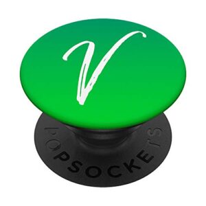 bright green letter v phone case cute green ombre letter v popsockets grip and stand for phones and tablets