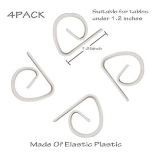 Panykoo Plastic Tablecloth Clip, Used for Restaurant Banquet Wedding Graduation Party and Outdoor Picnic Table Cloth Fixing (4 PCS)