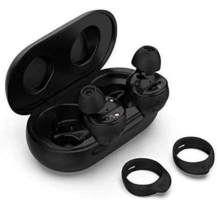 ALXCD Eartips Kit Replacement for Galaxy Buds+ Plus Headphone, S/M/L 3 Pairs Earhooks, S/M/L 3 Pairs Silicone Ear Tips, Compatible with Galaxy Buds+ Plus SM-R175, New Black 6+6