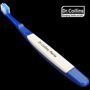 Dr. Collins Perio Plus Compact Toothbrush, (Colors Vary) (Pack of 2)