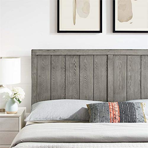 Modway Robbie Wood Twin Headboard in Gray