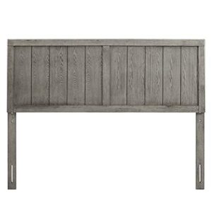 Modway Robbie Wood Twin Headboard in Gray