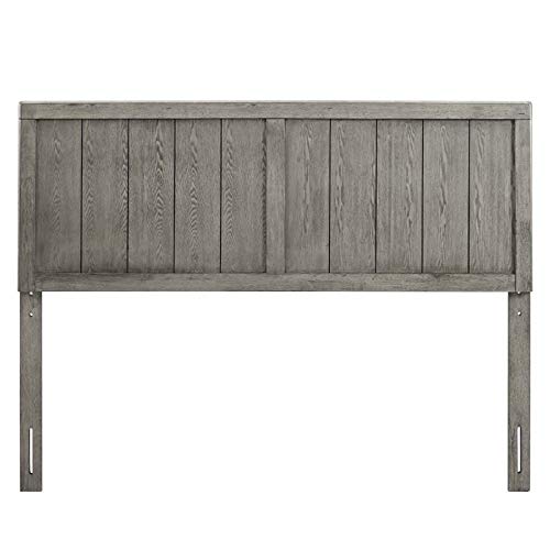 Modway Robbie Wood Twin Headboard in Gray