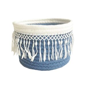 winwinfly multi-function woven storage basket cotton rope home decor decorative hamper