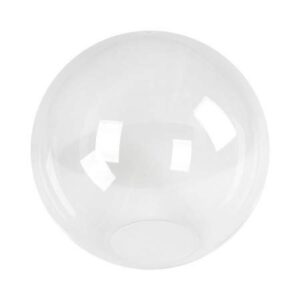 kastlite 16" clear acrylic lamp post globe | smooth textured with 5.25" neckless opening | manufactured in the usa