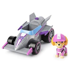 paw patrol, ready, race, rescue skye’s race & go deluxe vehicle with sounds, for kids aged 3+