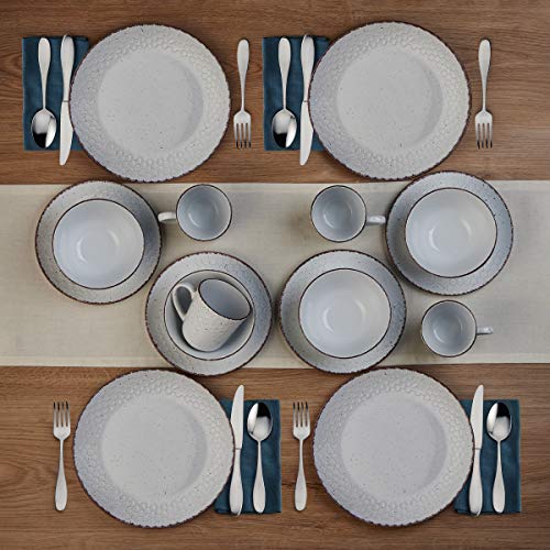 Pfaltzgraff Bumble Bee 16-Piece Dinnerware Set, White