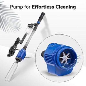 Yescom AquaBasik Electric Aquarium Fish Tank Sand Gravel Cleaner Automatic Water Changer Extendable Tube Syphon Filter Pump Vacuum