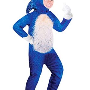 Yakogy Cartoon Costumes for Kids Cosplay Full Bodysuit Jumpsuit with Gloves/Headpiece,S Blue